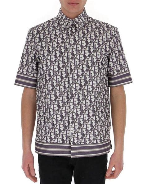 dior mens button up|Dior short sleeve button up.